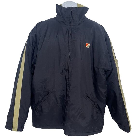 Vintage RARE Stussy Outdoor Navy Blue Puffer Jacket Snowboard Men Size XL - Picture 1 of 12
